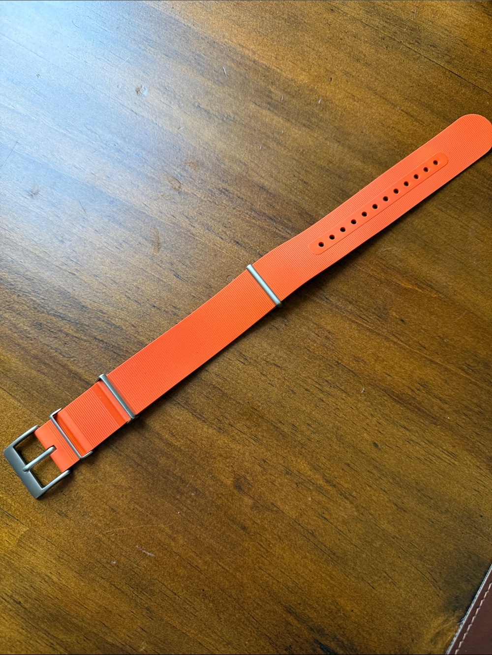 22mm rubber nato style watch strap - barely worn!